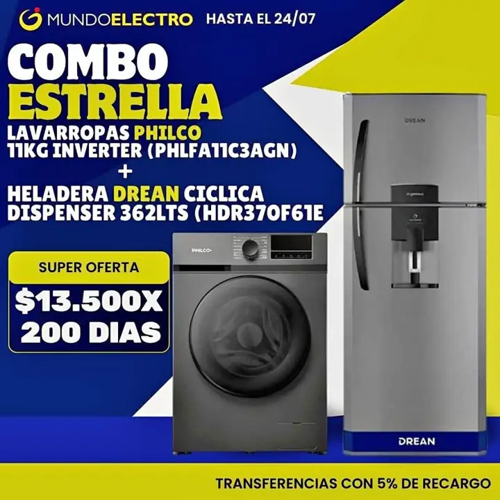 Lavarropa pago diario