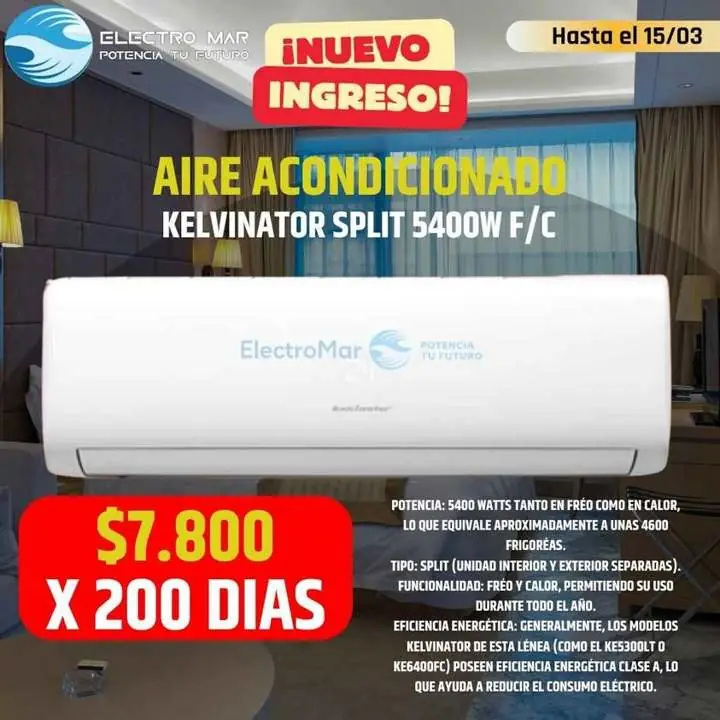 Aire acondicionado pago diario