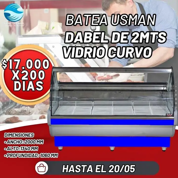 Heladera batea pago diario