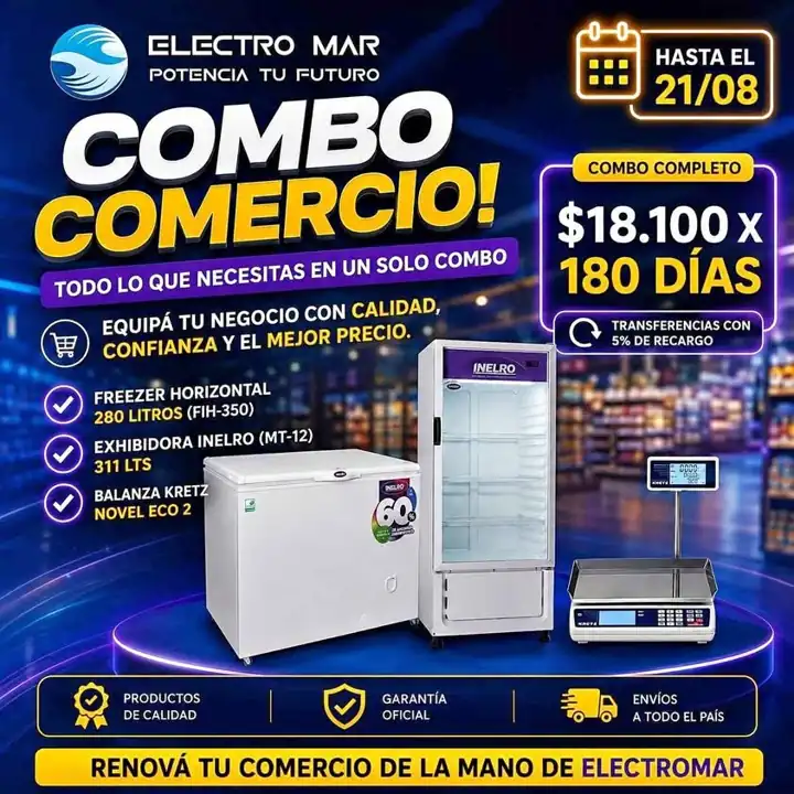 Heladera exhibidora pago diario