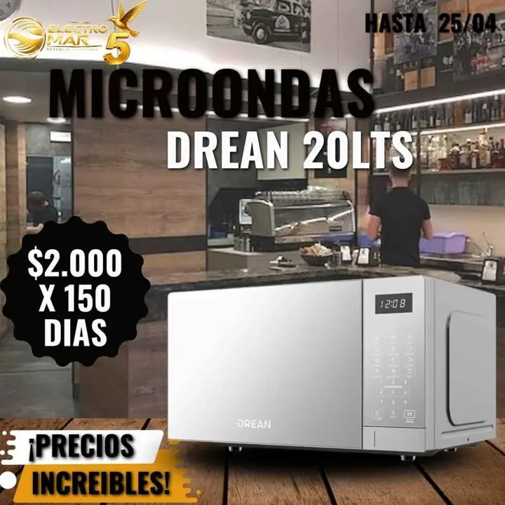 Microondas pago diario
