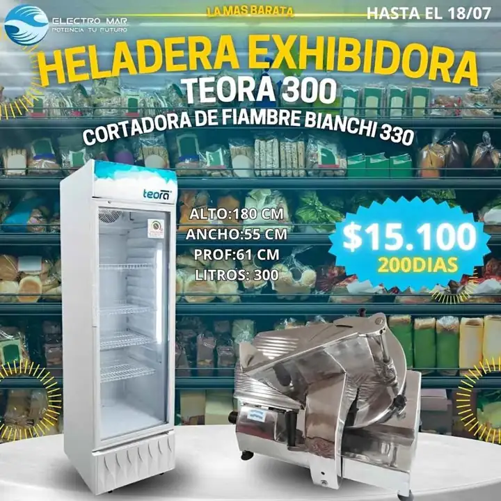 Cortadora de fiambre pago diario