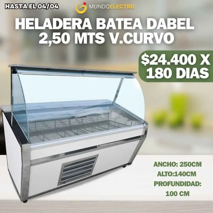 Heladera batea pago diario