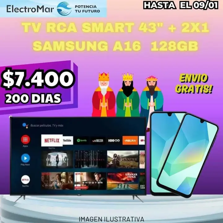 Tv Smart pago diario