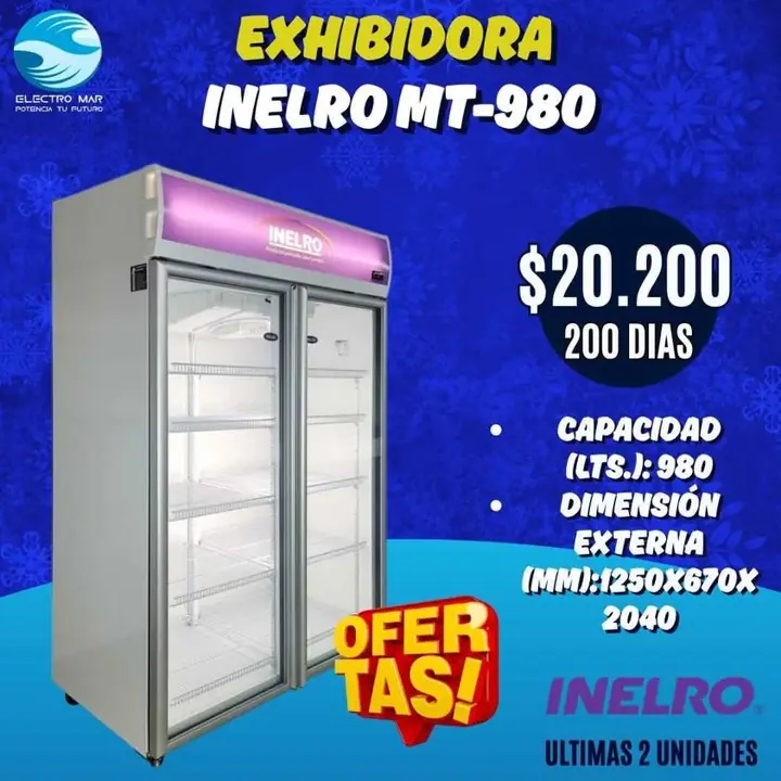 Heladera exhibidora pago diario