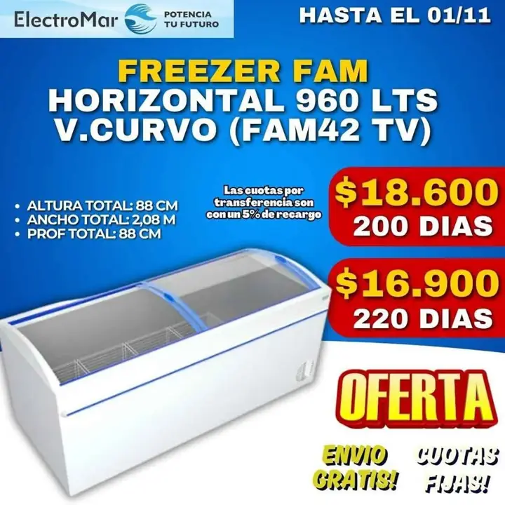 Freezer pago diario