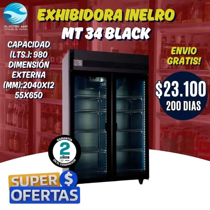 Heladera exhibidora pago diario