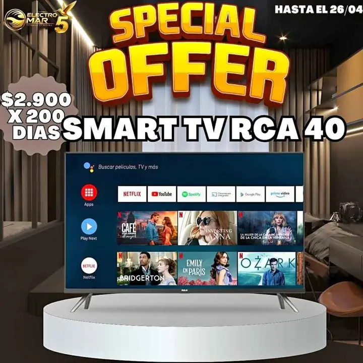 Tv Smart pago diario