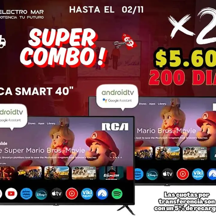 Smart tv pago diario