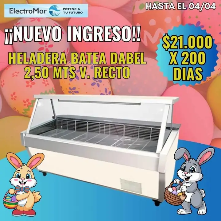 Heladera batea pago diario
