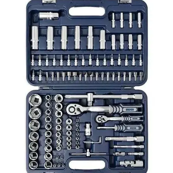 Juego Set Llave Tubo Bocallaves TECHNIKER Bremen 1/4"-1/2" 110 Pzs 6499