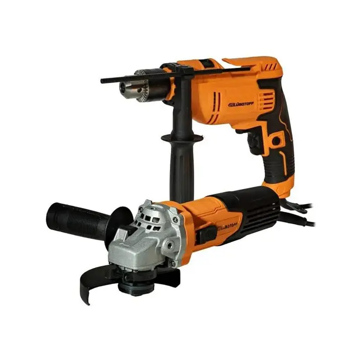 Combo Amoladora 115mm 720w + Taladro Percutor 710w Lusqtoff LPACK004-7 50hz