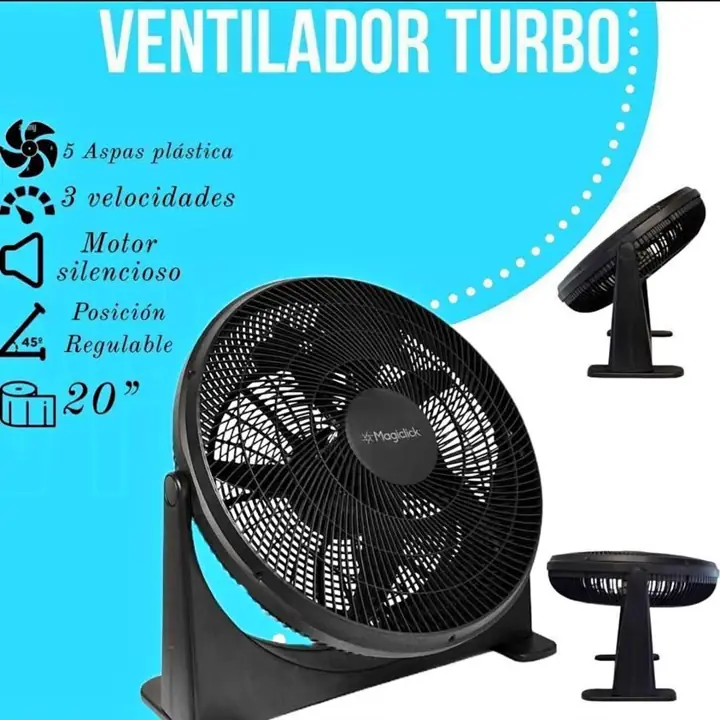 Ventilador turbo magiclick 20"