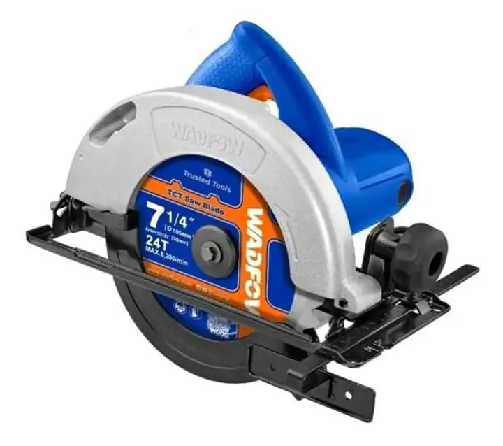 Sierra Circular 7 1/4 Pulg 1200w Wadfow Wcw1512001 Azul 50/60hz