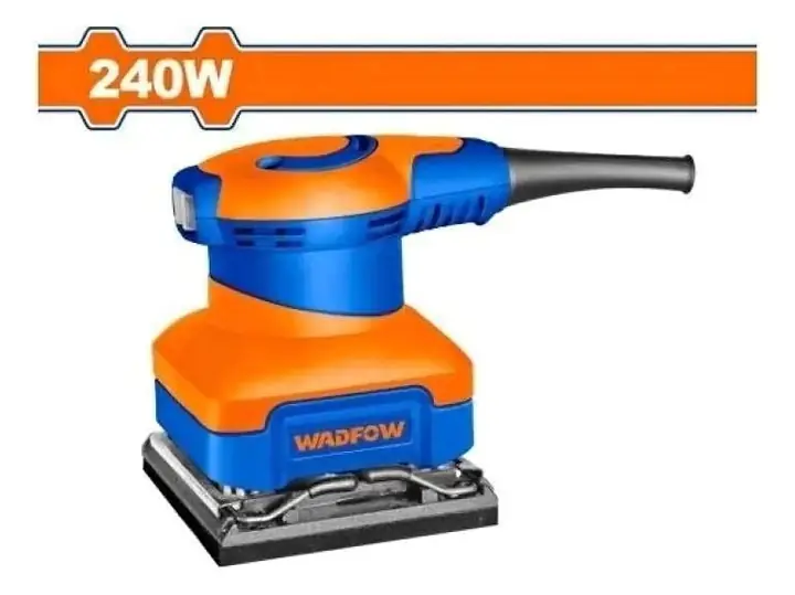 Lijadora Orbital de Mano Wadfow Wfa15014 240 W 14500 Rpm Azul 50 Hz / 60 Hz