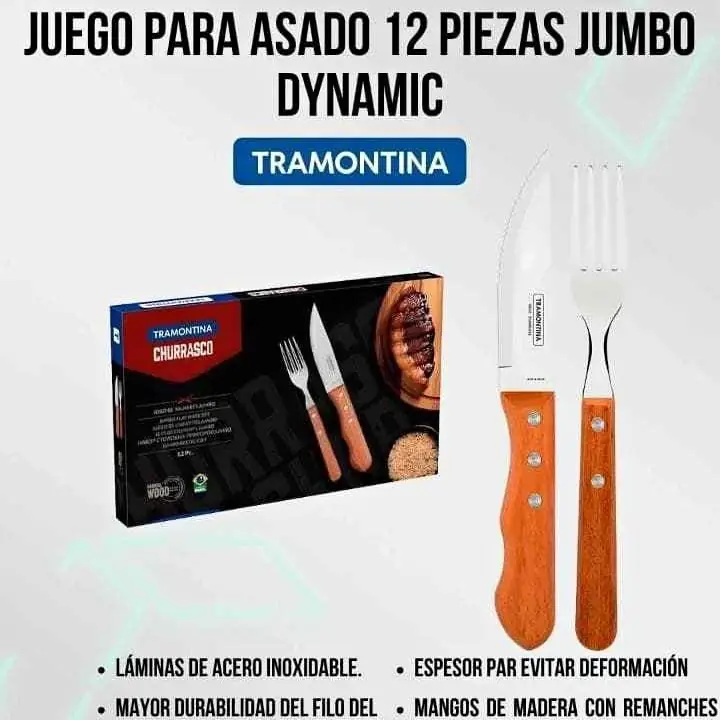 Juego de cubiertos Tramontina churrasco 12 piezas