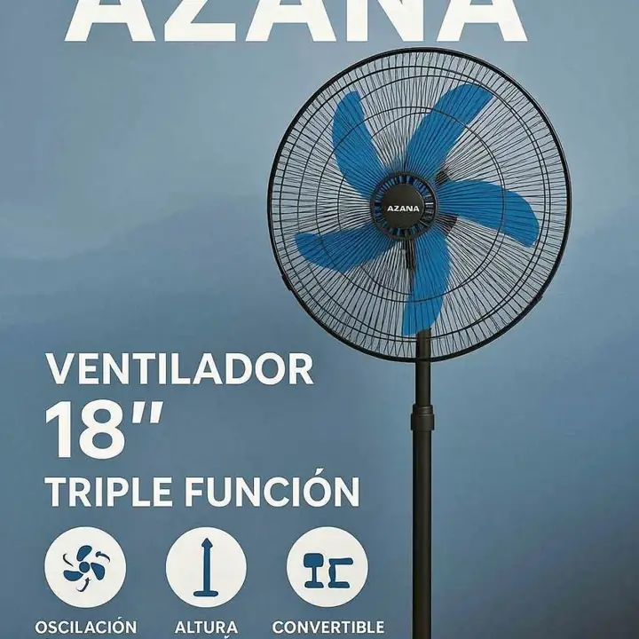 Ventilador azana 18" aspas metálicas