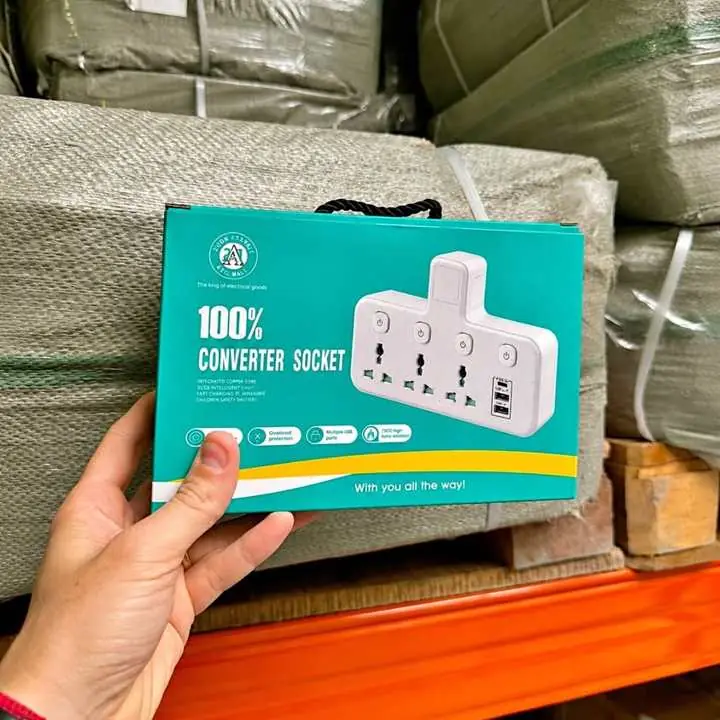 Adaptador Múltiple de Enchufes | Convertidor de Toma