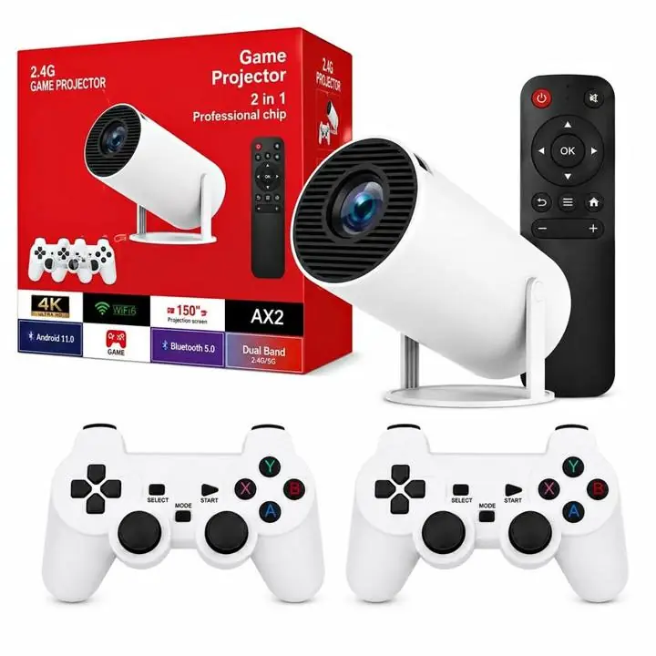 Proyector HY-300 MAX + Game Stick 2 en 1