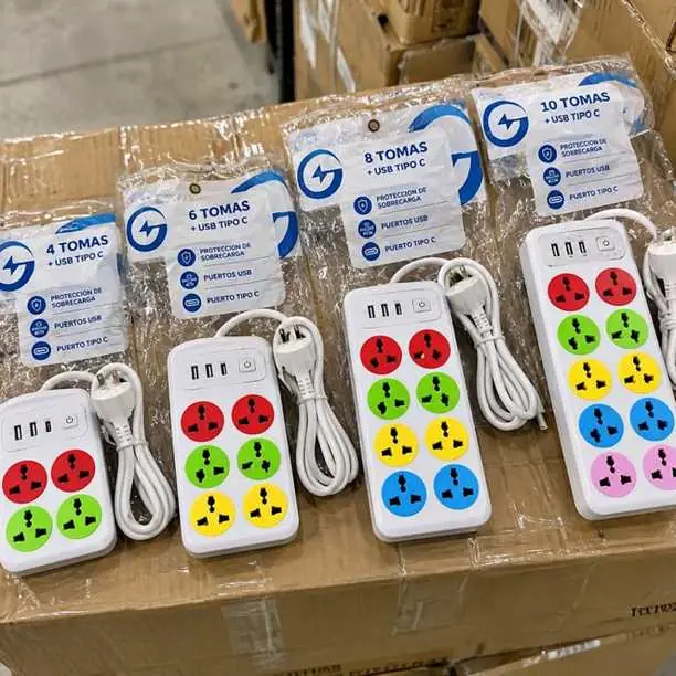 ¡Multienchufes con USB y tipo C | zapatillas