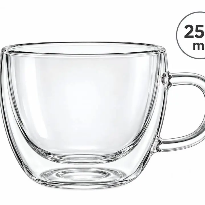 Taza Doble Vidrio 250ml
