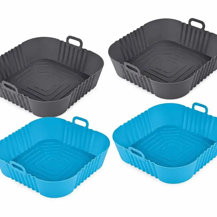Molde de Silicona Cuadrado para Freidora de Aire | Air Fryer Reutilizable
