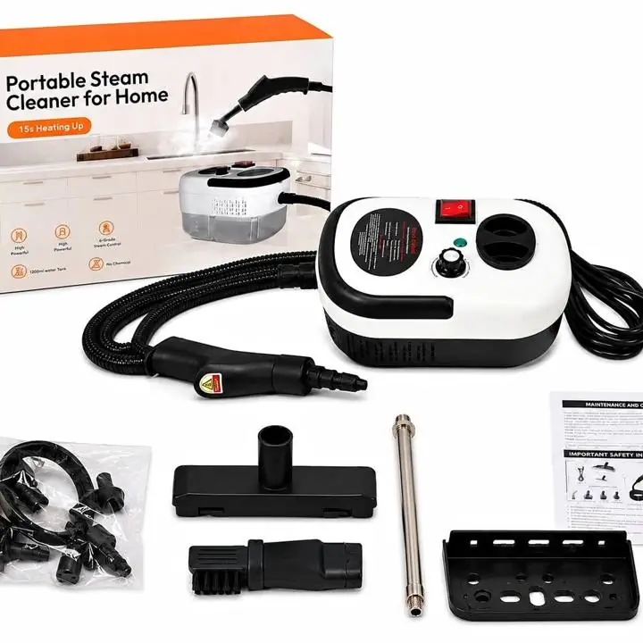 Limpiadora a Vapor Portátil 1200 ml | con Accesorios
