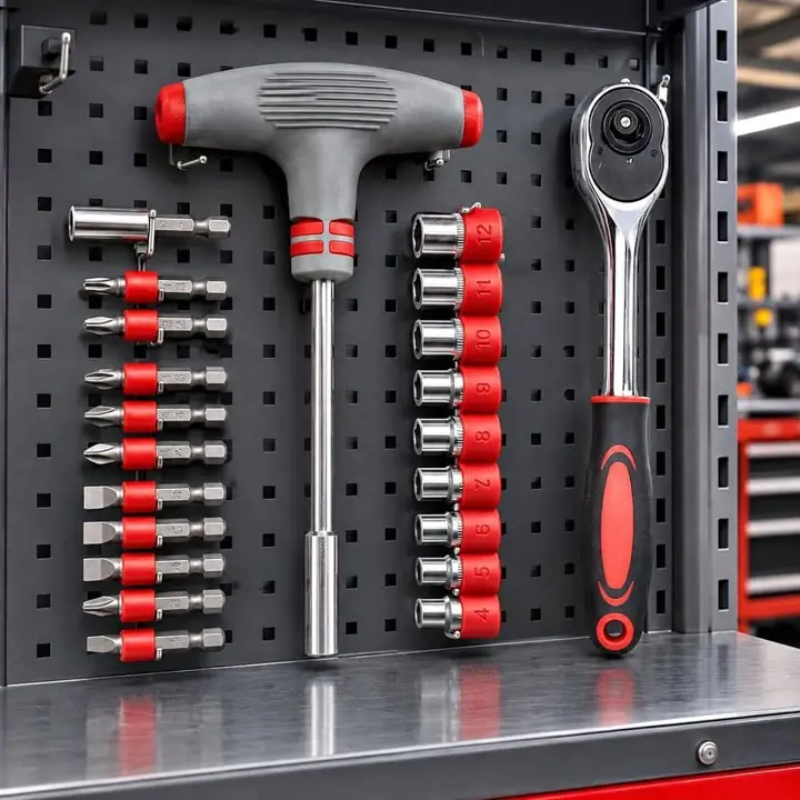 Llave Crique y Set de Tubos con Llave T Herramientas 22 Piezas