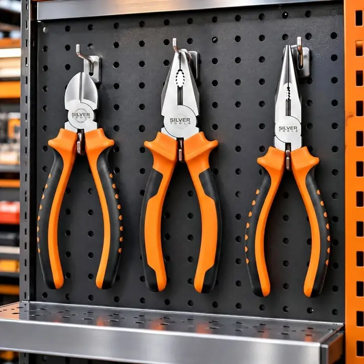 Set Pinzas y Alicate 3pzs Silvertools