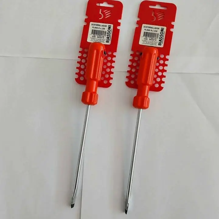 Destornillador plano biassoni x2