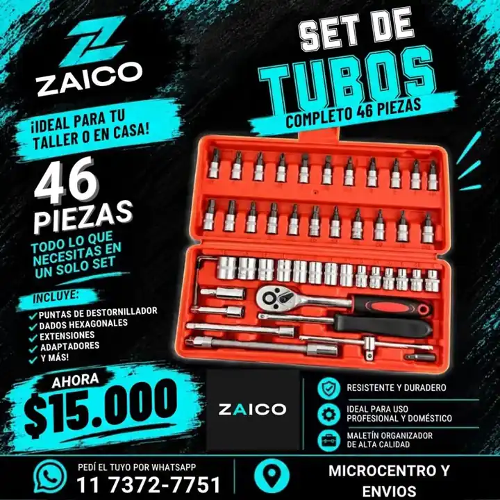 Tubos, Criquet y T Set de 46
