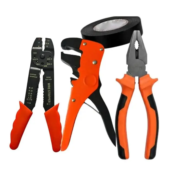Pinza + Pelacables + Prensa + Cinta KIT