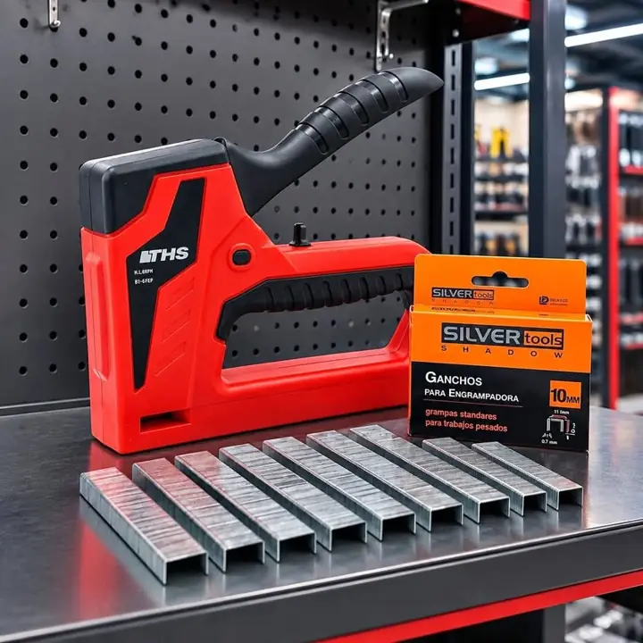 Grampadora para Tapizar THS + Grampas Silvertools