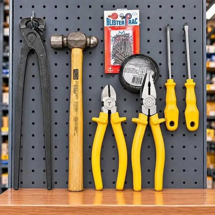 Martillo, Tenaza, Pinza, Alicate Destornilladores set herramientas 8 PIEZAS