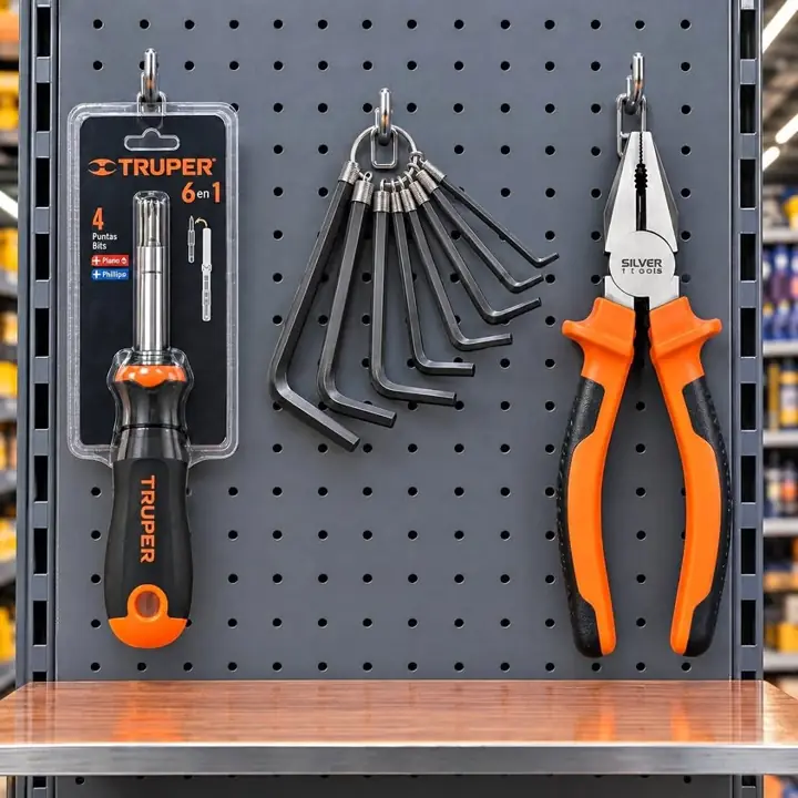 Llaves Alem, Pinza Universal y Destornillador 6en1 Kit de herramientas