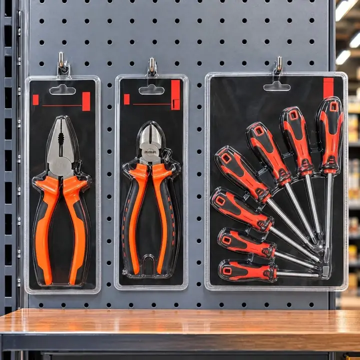 Alicate, Pinza universal y Set de Destornilladores Silvertools