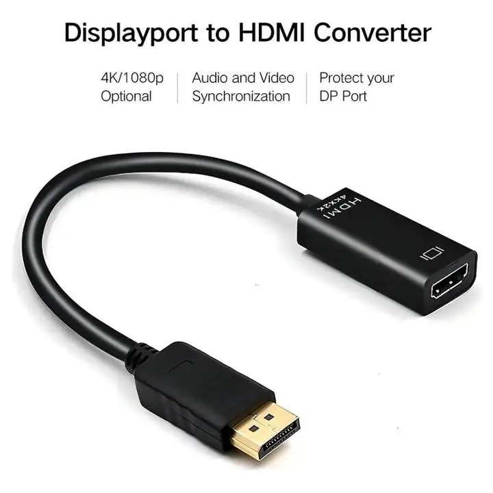 Adaptador Displayport a HDMI - 4k 1080p