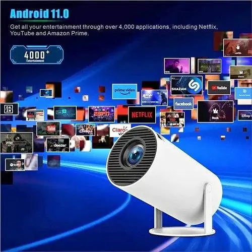 Proyector HD 130 Pulgadas con Android WiFi HDMI Bluetooth Control Remoto