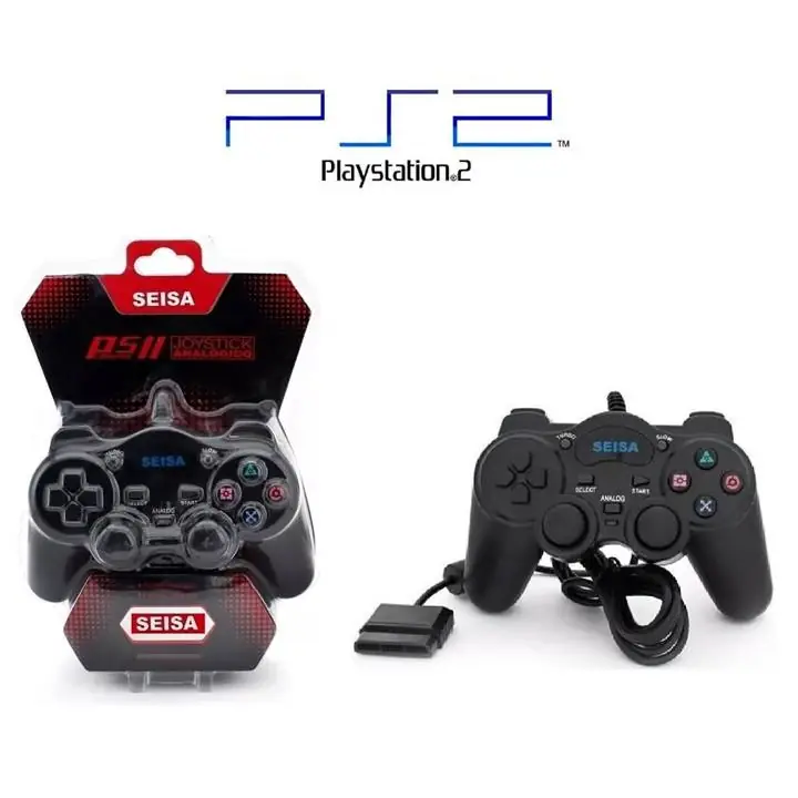 Joystick PlayStation 1 y 2 - Función Turbo y VIbración PS1 y PS2