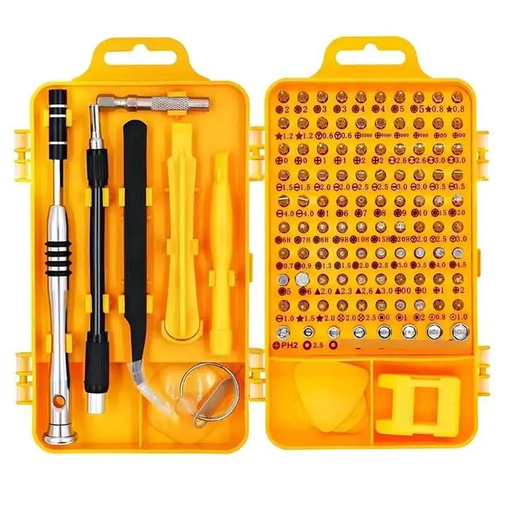 Kit Destornilladores y Herramientas Smartphone Celular 110 Piezas - ideal Tecnico Service
