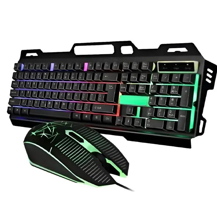 Kit Gamer RGB Teclado Semimecanico Metal y Mouse - PC / Android