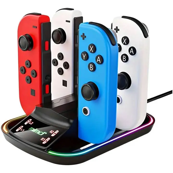 Base Carga Nintendo Switch Hasta 4 Joy-con - Lector de carga