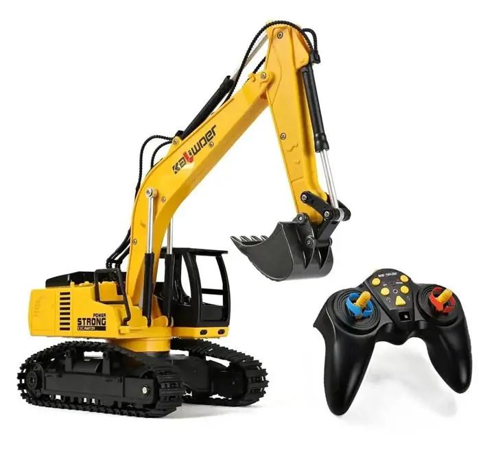 Tractor Excavadora a Control Remoto 11 Canales Escala 1:24