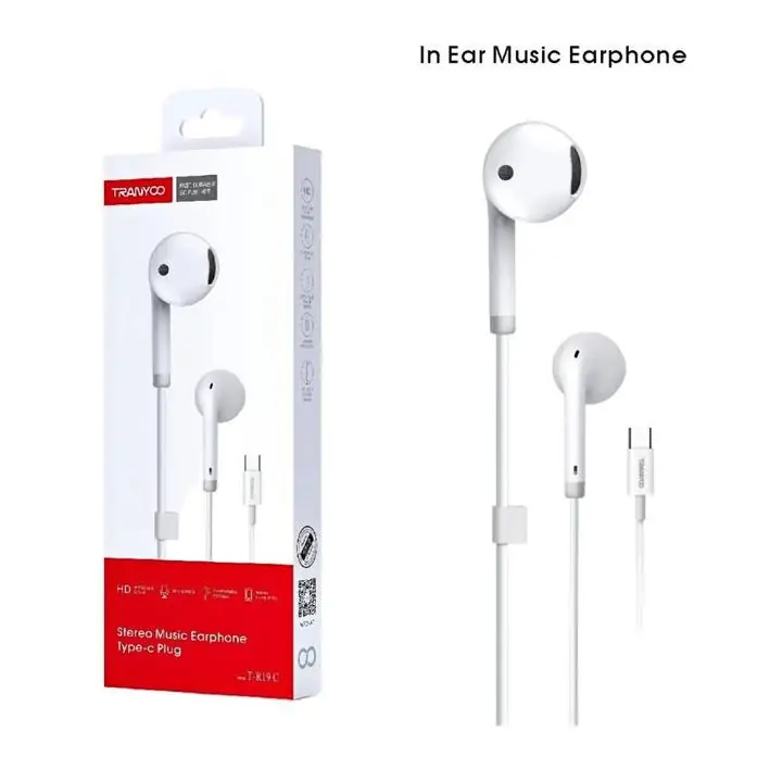 Auriculares Tipo C Universales - Manos libre - Micrófono y control de Volumen programable