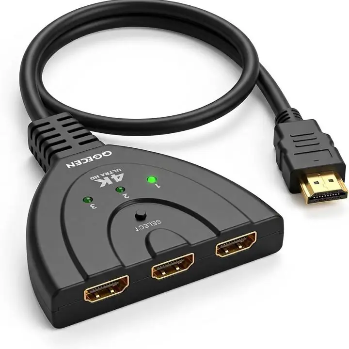 Swich HDMI con Cable - 3 entradas 1 salida
