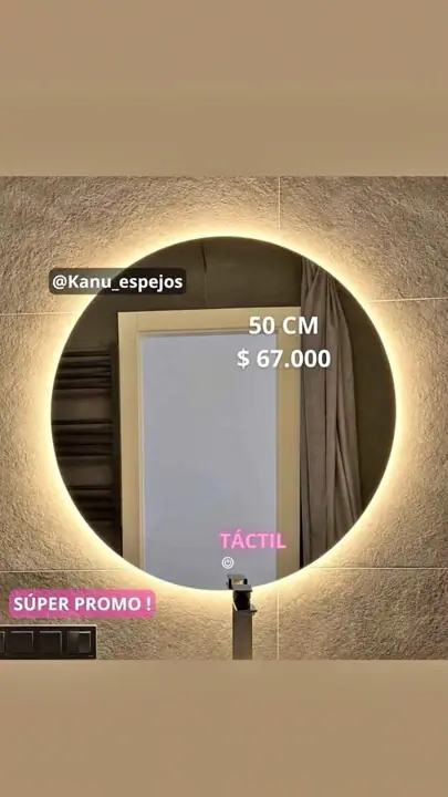 Espejo con luz led Promooo Últimas unidades