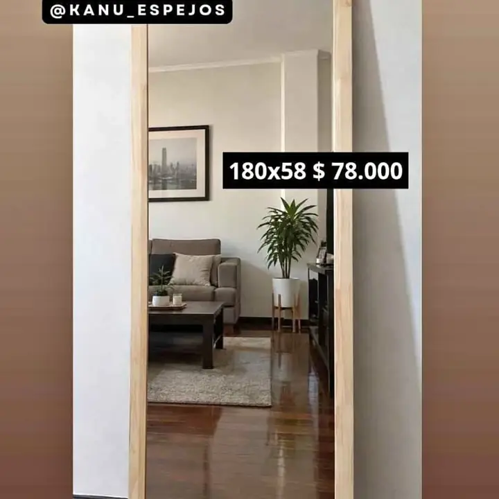 Espejo Vestidor Álamo Listo para Colgar