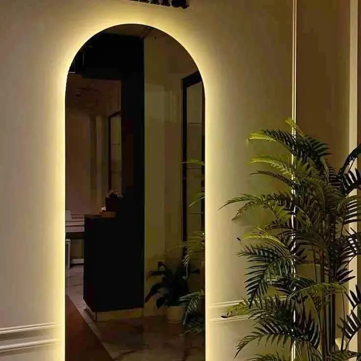 Espejo Vestidor Arco LED Touch | No Distorsiona | Listo para Colgar