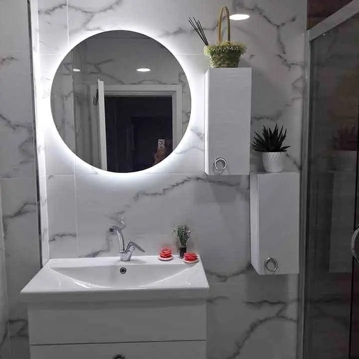 Espejo circular luz LED en promooo