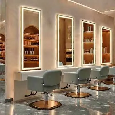Espejo Cuerpo Entero Esmerilado Recto LUZ LED | Pagás al Recibir